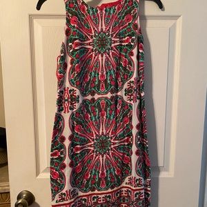 Pink and Green Dress